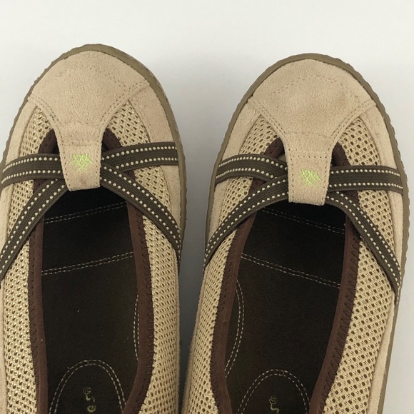 Terrasoles Shoes Womens 10/43 Echo Crossband Slip on Loafers Light Beige - Picture 2 of 12